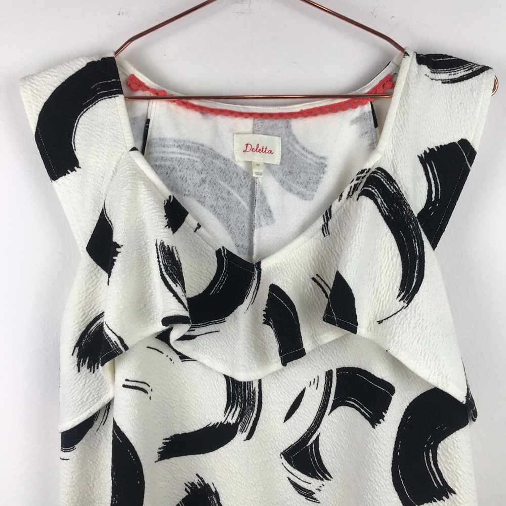 Anthropologie Deletta Ruffle Sleeveless Tunic MP - Picture 2 of 8